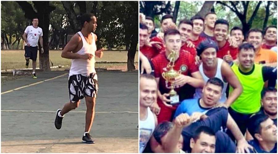 Ronaldinho remporte le tournoi de foot de sa prison !