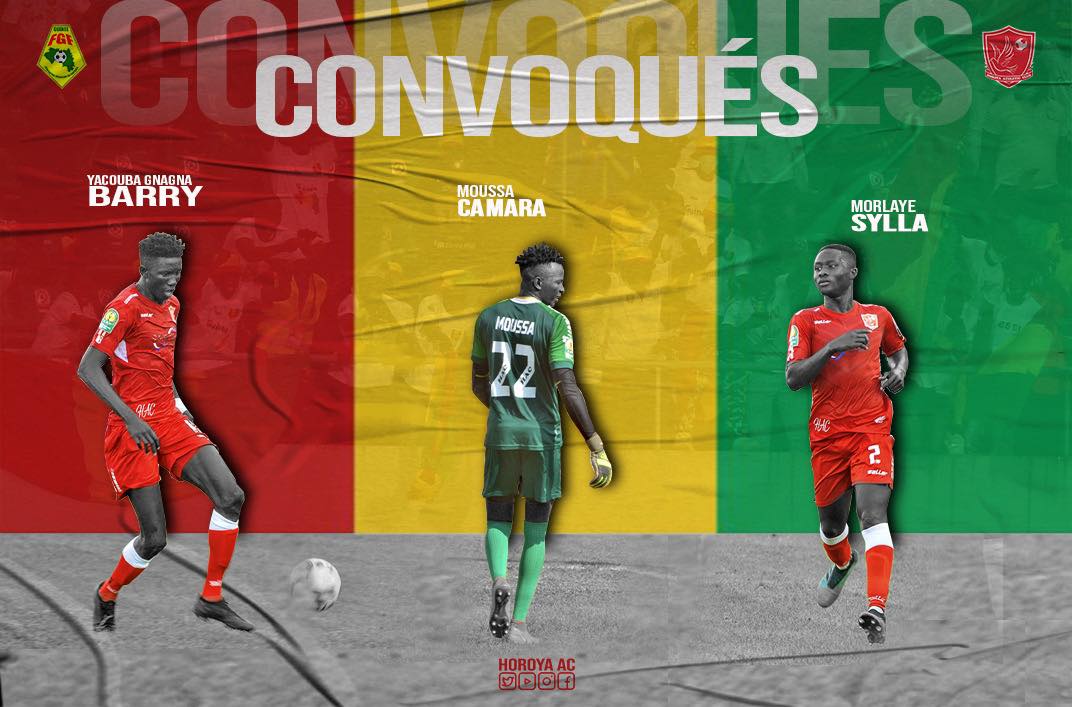 Eliminatoires CAN 2021: trois joueurs du Horoya AC dans les rangs du Syli Natiobal