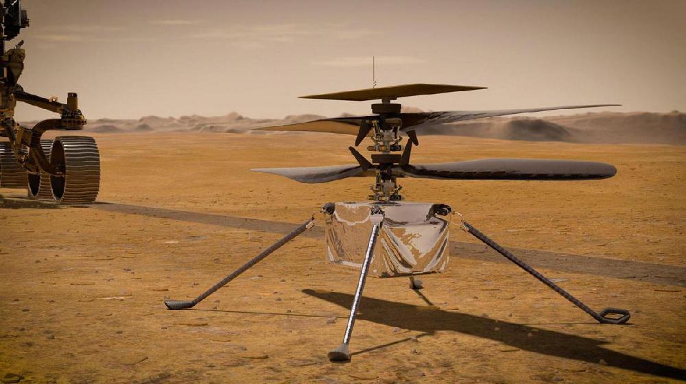 Un hélicoptère ultra-léger s’est posé sur le sol de Mars