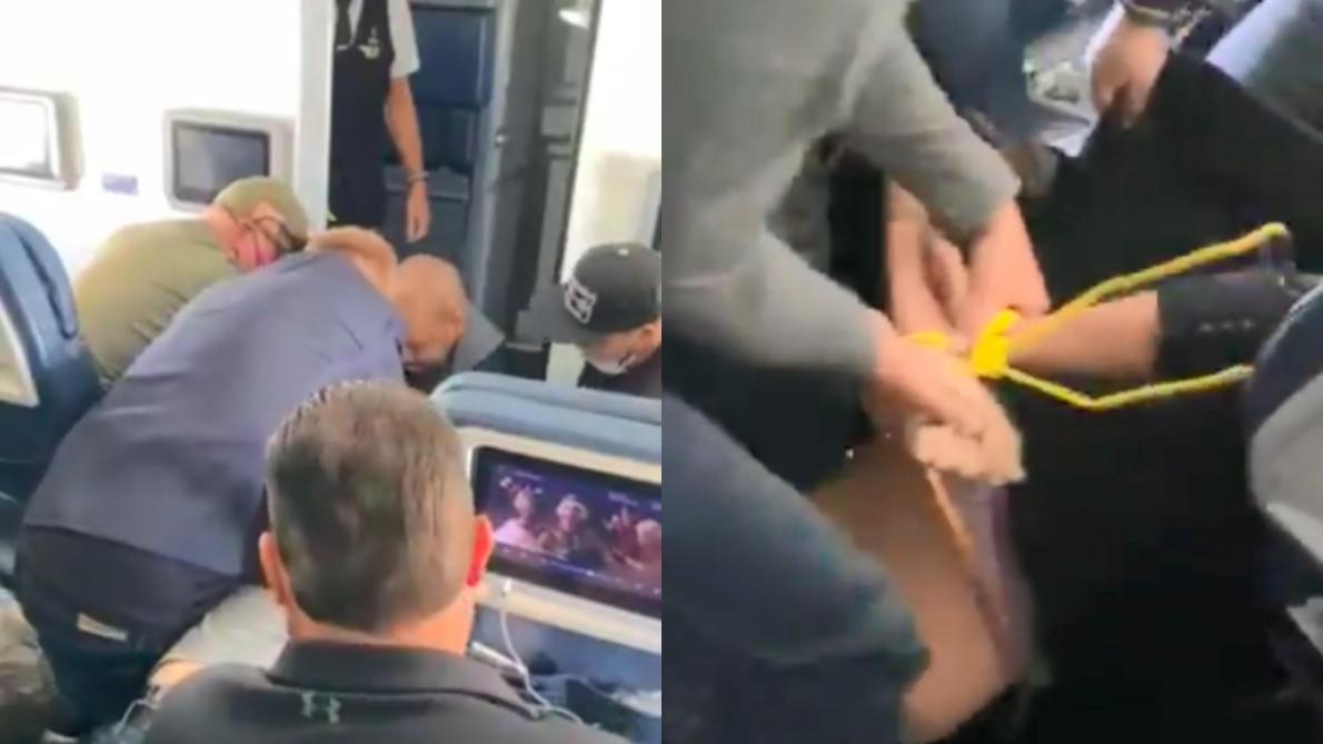 Scène folle dans un avion: des passagers ligotent un homme qui voulait faire atterrir l’appareil