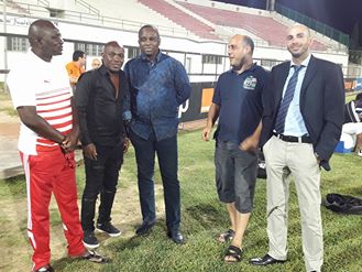 Antonio Souaré, commissaire de la demi-finale de la Coupe de la CAF ESS - TP MAZEMBE