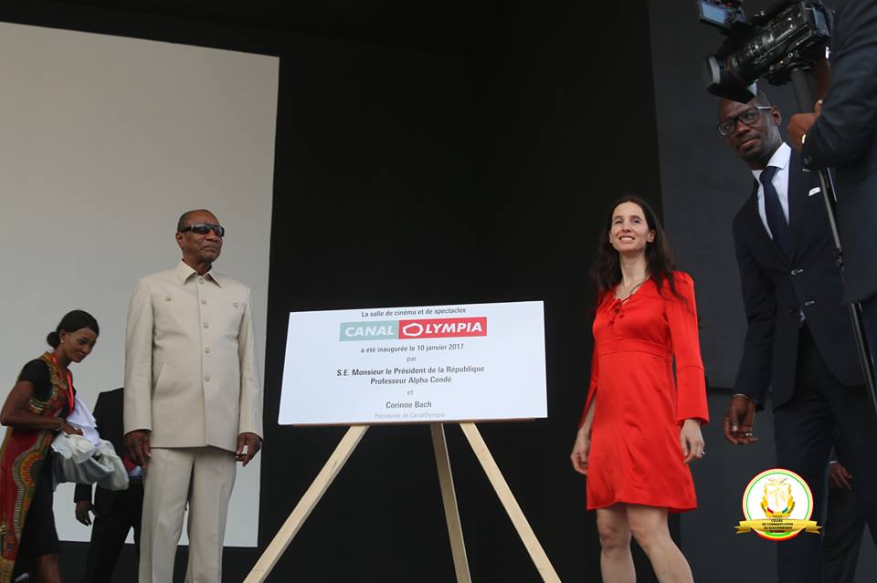 Le président Condé inaugure le premier canal Olympia de l'Afrique à Kaloum