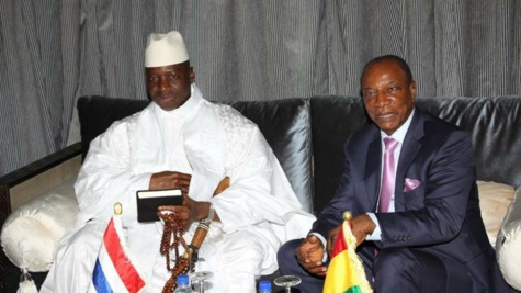 Alpha Condé, seul soutien de Yaya Jammeh?