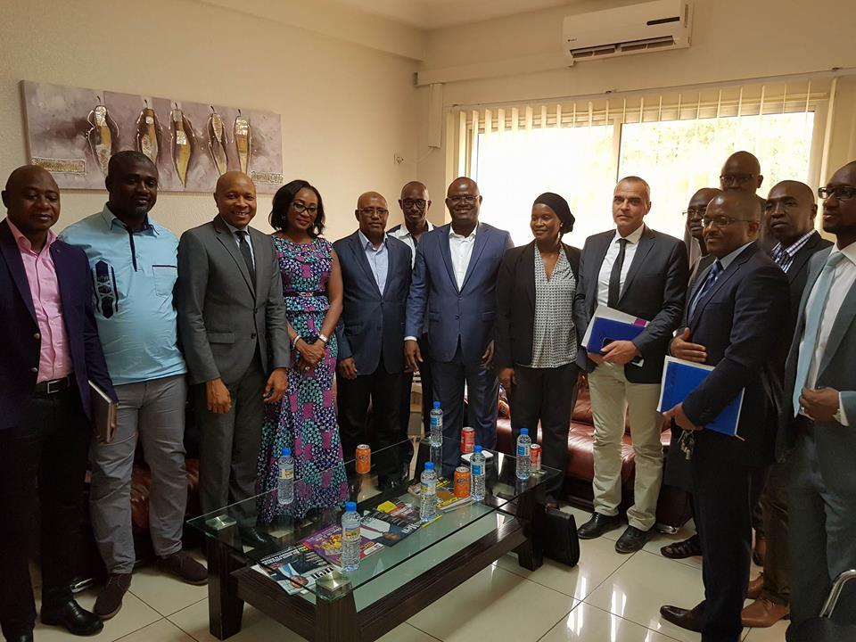Kerfalla Camara (KPC), PDG du groupe GUICOPRES et ses collaborateurs reçus à la FIBANK Guinée