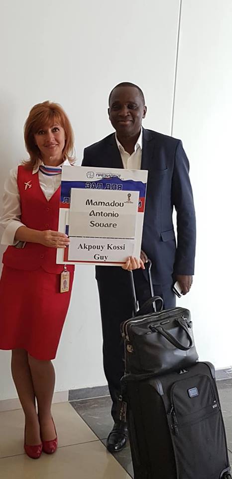 Le président Antonio Souaré, invité de marque de la FIFA au Mondial russe