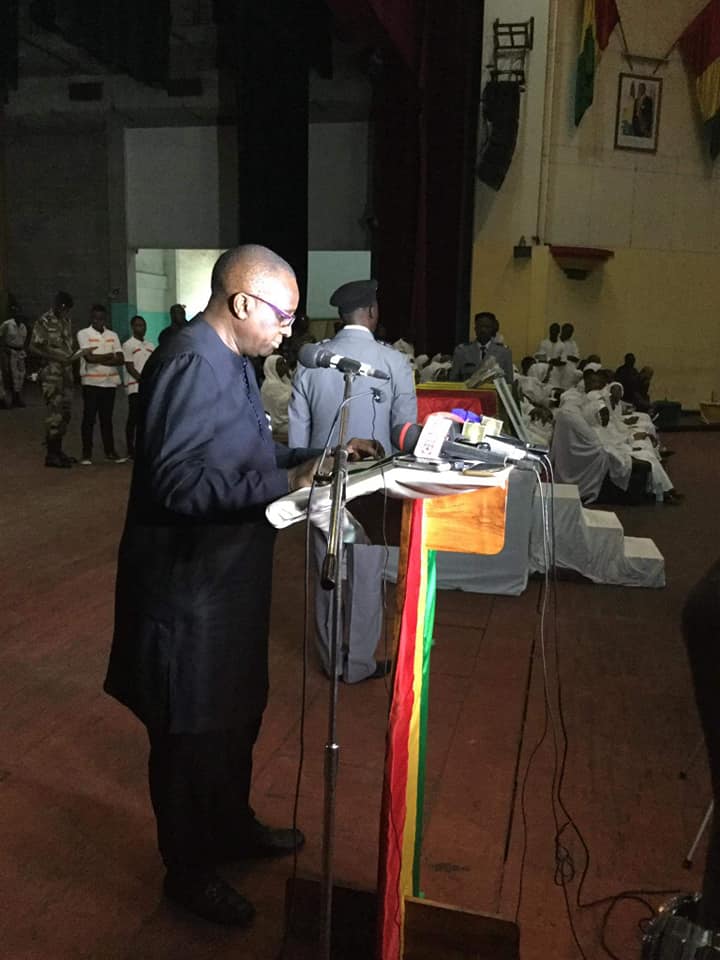 Hommage du président de la Feguifoot, Antonio Souaré, à feu Bruno Bangoura