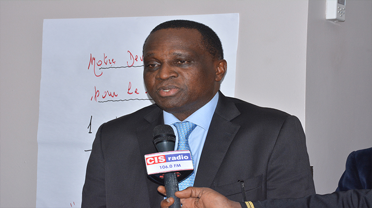 Cérémonie d'installation du directeur technique national adjoint: discours du président de la Feguifoot, Mamadou Antonio Souaré